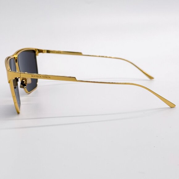 NEW BOTTEGA VENETA BV1069S 001 GOLD GREY UNISEX SUNGLASSES BOTTEGA VENETA - Picture 9 of 14